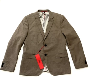 Hugo Boss men's Arti Slim Fit Brown Suit Sport Coat - size 40S - retail $398 - Picture 1 of 6