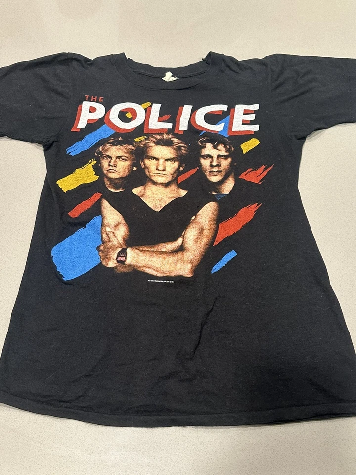 Camiseta de Colección The Police Synchronicity North America Tour 1983-84 Banda Pequeña Foto 1 de 4
