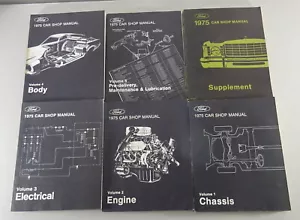 Manual de Taller Ford MUSTANG II, Thunderbird/Lincoln Continental Etc. 1975 - Imagen 1 de 9