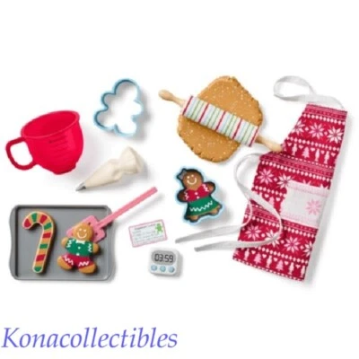 Conjunto de cozimento e decoração de biscoitos American Girl 2019 sem etiquetas - Imagem 1 de 3