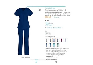 Greys anatomy scrub set - Picture 1 of 5