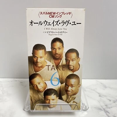 TAKE6 I will Always Love You 8cm 3inch CD Japan WPDR-3019 "Biggest Part Of Me" — 第 1/4 张图片