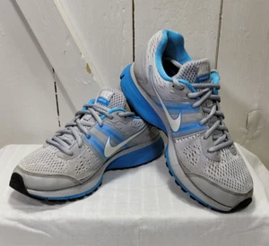Nike Zoom Pegasus Plus Women's Size 8.5 Gray Blue Running Walking Sneakers Shoes - Picture 1 of 12