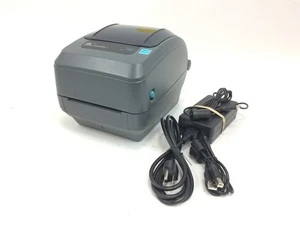 Impresora de etiquetas térmicas Zebra GX430T serie USB GX43-100310-000 con adaptador de aire acondicionado - Imagen 1 de 6