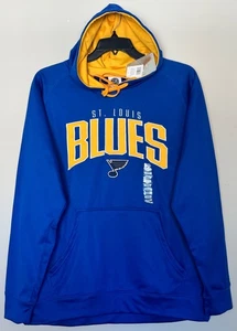 Neu Herren Größe Large St Louis Blues Pullover Hoodie STL Kapuzenpullover NHL - Bild 1 von 11