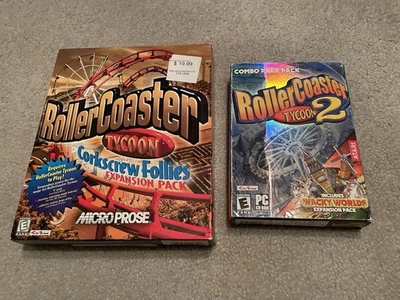 Roller Coaster Tycoon Expansion PC Big Box Game + 2 Combo Park Pack - Image 1 of 4