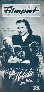 Kleine Melodie aus Wien Paul Hörbiger - Filmpost Programm - FP ungelocht (72/53) - Picture 1 of 1