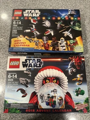 NEW RETIRED Lot LEGO Star Wars 2011 Advent Calendar (7958) Star Wars 2012 (9509) - Image 1 of 4