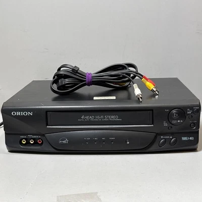 Orion VR5006 VCR Player VHS Recorder 4 Head HiFi Stereo w AV Cable Parts/Repair - Image 1 of 4