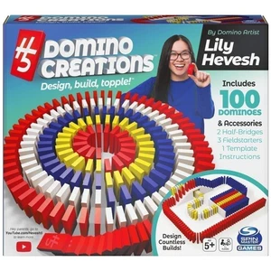 Juguetes clásicos de construcción Lily Hevesh H5 Domino Creations 100 dominó de colores - Imagen 1 de 8