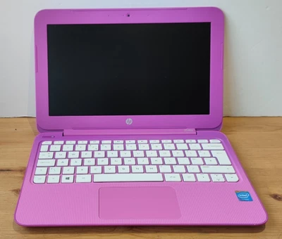 HP Stream 11-D016NA Laptop Pink 11" 2GB RAM 32GB Works & Reset but Needs Battery - Image 1 of 4