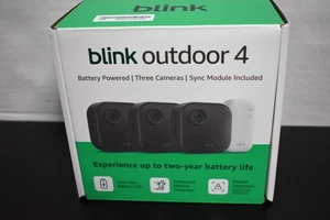 Blink Outdoor 4 4th Gen Battery Powered  3 Cameras Sync Module Included 2025 NEW - Picture 1 of 4