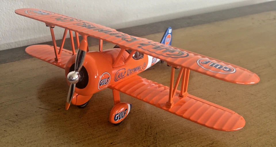 Limited Edition - Gulf Collector Series #3 Airplane BANK DIE CAST METAL - #37541 - Image 1 of 4