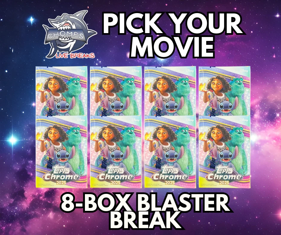 ELIO  2025 Topps Chrome Disney 8-Box Blaster Break #6 - Image 1 of 2