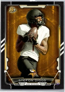 2015 Bowman Rookies Black Stefon Diggs #50 Rookie Minnesota Vikings - Picture 1 of 2