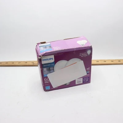 (2-Pk) Philips LED 60-Watt A19 General Purpose Light Bulb 9290023279 - Image 1 of 4