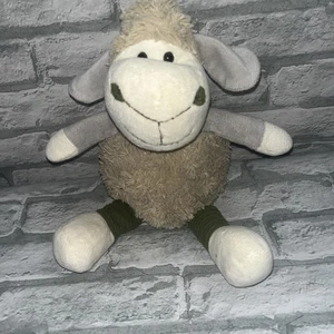 Plush Sheep Lamb Shamrock Green 14” Stuffed Animal Wooly Fluffy Cuddly Soft - Picture 1 of 8
