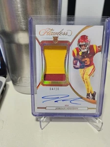 2023 Flawless Collegiate Jordan Addison /10 RPA Nice Patch - Picture 1 of 2