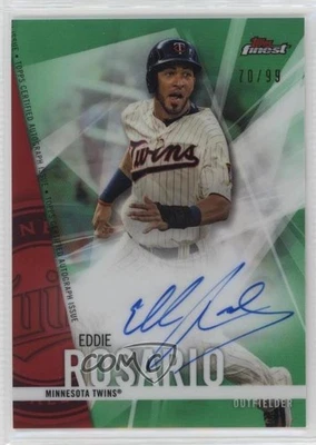 2017 Topps Finest Auto Green Refractor /99 Eddie Rosario #FA-ER Auto - Image 1 of 2
