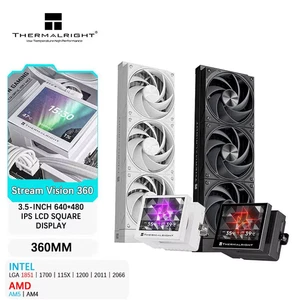 STREAM VISION 360 360MM All-in-One Liquid Cooler Magnetic Cold Head Screen 3.5-i - Bild 1 von 10