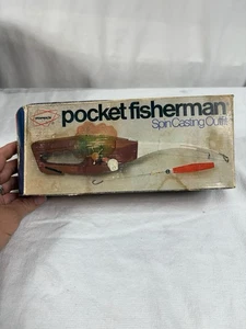 Nuovo con scatola vintage POPEIL"S Pocket Fisherman Spin Casting vestito canna da pesca pesce con scatola - Foto 1 di 19