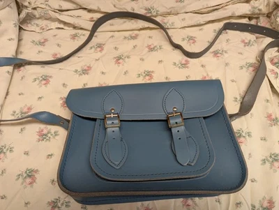 The Cambridge Satchel Company Classic 11" Purse Bag in Light Blue/Periwinkle EUC - Image 1 of 4