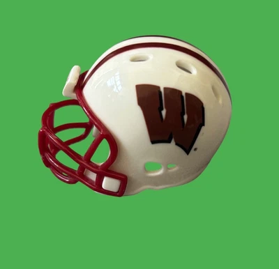 Wisconsin Badgers Mini Helmet Riddell 2” Pocket Pro Revolution NCAA College - Image 1 of 4