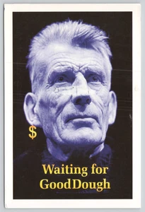 Postcard Waiting for Good Dough Samuel Beckett Art by Doug Rees 2008 Money - Imagen 1 de 2