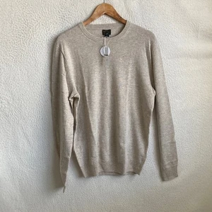 J Crew cashmere crewneck sweater Mens Medium Tall MONOGRAMMED - Picture 1 of 6