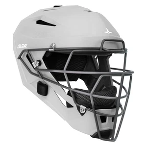 All-Star MVP5 Matte Adult Baseball Catcher's Helmet - White - Picture 1 of 1