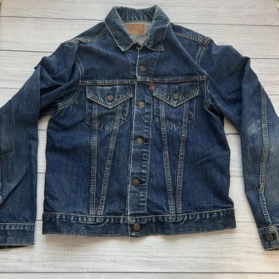 Levi's Big E Type 3 Trucker Denim Jacket Vintage, Blue Dark Wash, Made in USA - Image 1 of 4