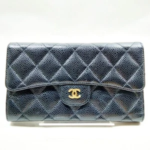 Cartera Larga Chanel Piel de Caviar Negra 1393103 - Imagen 1 de 11