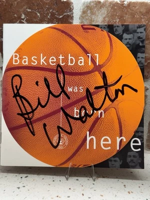 Folleto universitario Springfield 1999 autografiado por Bill Walton Boston Celtics Foto 1 de 4