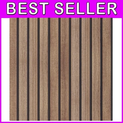 Self-Adhesive Faux Wood Panel Wallpaper - 3D Effect for Cabinets and Walls - Image 1 of 4