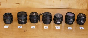 1x 28mm F2.8 Wide Angle Lens Pentax K / PK Mount 6x Choices Gd Optical Condition - Picture 1 of 46