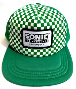 Sega Sonic the Hedgehog at Topgolf Snapback Mütze Green Checkerboard Exclusive Cap - Bild 1 von 6