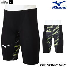 MIZUNO GX SONIC NEO AG Swimwear Men FINA N2MB2006 Black Neo Lime Swimsuit Size S