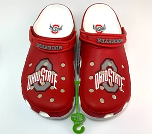 Crocs Ohio State Classic Clogs Unisex Adult Men's Size 9/Women's Size 11 Red NEW - Picture 1 of 4