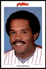 1984 Tastykake Oversized Photo Luis Aguayo Philadelphia Phillies #NNO
