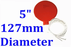 Pad riscaldante silicone 5" 127mm diametro 60W JSRGO vendita diretta in fabbrica CE UL - Foto 1 di 12
