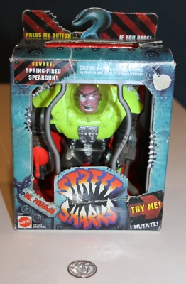 Street Sharks Dr Piranoid 1994 sellado en paquete sin usar, en caja Street Wise Designs Mattel nuevo en paquete Foto 1 de 4