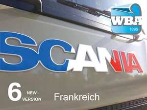 W.B.A. Aufkleber passend für Scania Emblem der Serie S+R ab Bj 2017 Frankreich - Bild 1 von 10