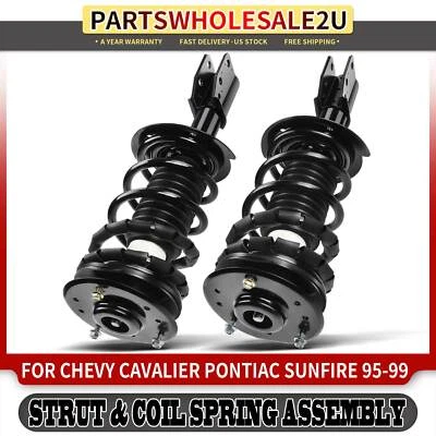 2x Suporte Completo Frontal e Conjunto de Mola Bobina para Chevy Cavalier Pontiac Sunfire - Imagem 1 de 4