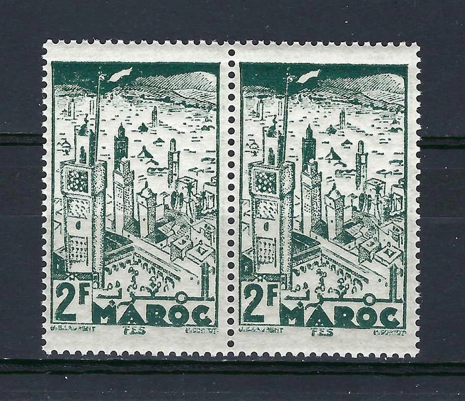 Marruecos Francés 1939 Sc# 169 Fez par MNH Foto 1 de 1