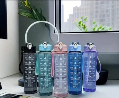 Leakproof Motivational水壶 — 第 1/2 张图片