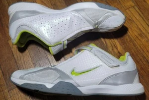 Nike Gris Blanco Verde Lima Talla 11 Zapatos de Entrenamiento Atlético 316577-031 - Imagen 1 de 8