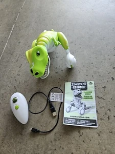 Zoomer Dino Boomer Green Interactive T-rex Dinosaur with remote and charger - Picture 1 of 4