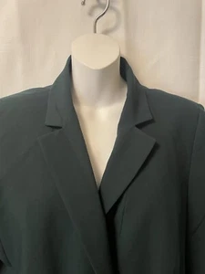 Calvin Klein Size 14 Women’s Green Long Jacket Blazer New Without Tags - Picture 1 of 7