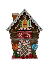 Gingerbread Advent Calendar House Count Down To Christmas NEW - Picture 1 of 19
