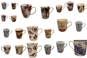Fine Bone China & Fine China Mugs Dogs Cats Birds Flowers Assorted Designs - Picture 1 of 23